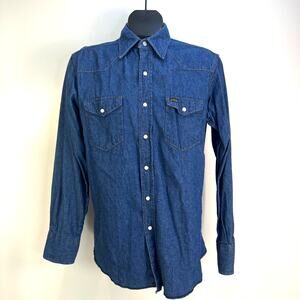 Vintage Roebucks Denim Pearl Snap Shirt